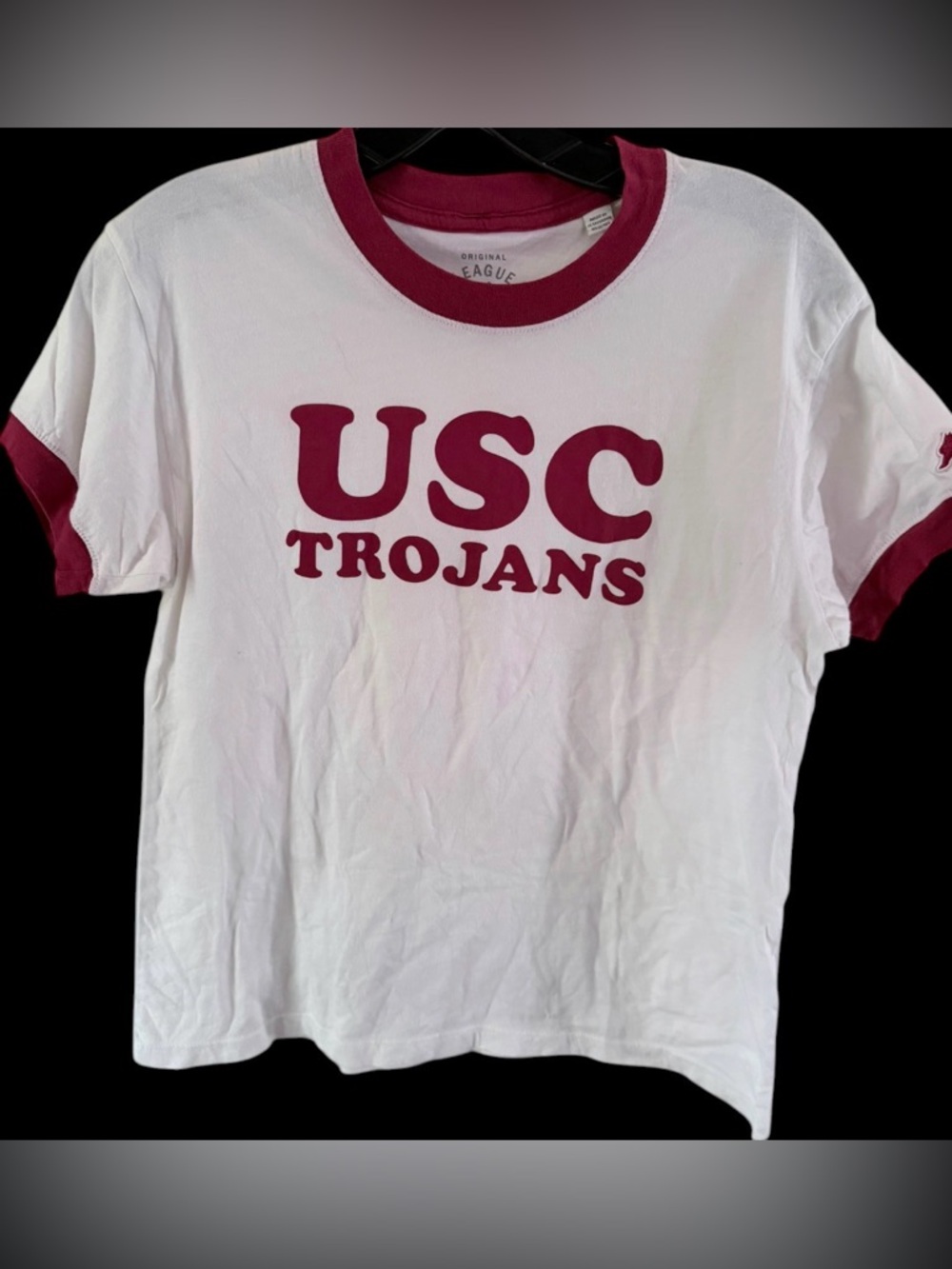USC Trojans Women’s Ringer T Shirt Size Small